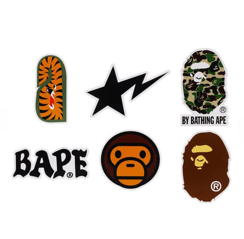 A BATHING APE ABC CAMO BAPE STICKER SET