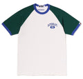 A BATHING APE COLLEGE RAGLAN TEE