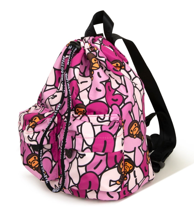 A BATHING APE BABY MILO STORE BUBBLE CAMO BUCKPACK
