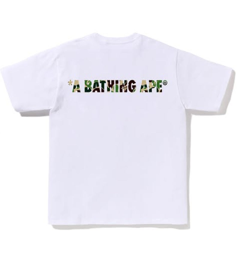 A BATHING APE ABC CAMO ONE POINT TEE