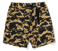 A BATHING APE CRINKLE EFFECT 1ST CAMO REGULAR FIT CLIMBING SHORTS