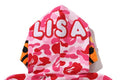 A BATHING APE Ladies' ABC CAMO BABY LISA CROPPED FULL ZIP HOODIE