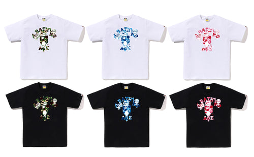 A BATHING APE ABC CAMO COLLEGE MILO TEE