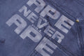 A BATHING APE FAKE PRINT RELAXED FIT SWEAT SHORTS