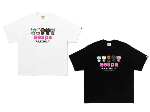 A BATHING APE BAPE x AESPA BABY MILO RELAXED FIT TEE