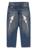 A BATHING APE COLOR STONE 13 OZ DENIM PANTS