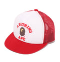 A BATHING APE BAPE KIDS COLLEGE MESH CAP