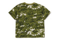 A BATHING APE Ladies' MULTI PIXEL CAMO COLLEGE MINI TEE