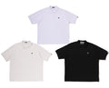 A BATHING APE ONE `POINT RELAXED FIT POLO SHIRT