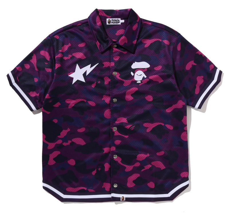 A BATHING APE COLOR CAMO WARM UP SS SHIRT