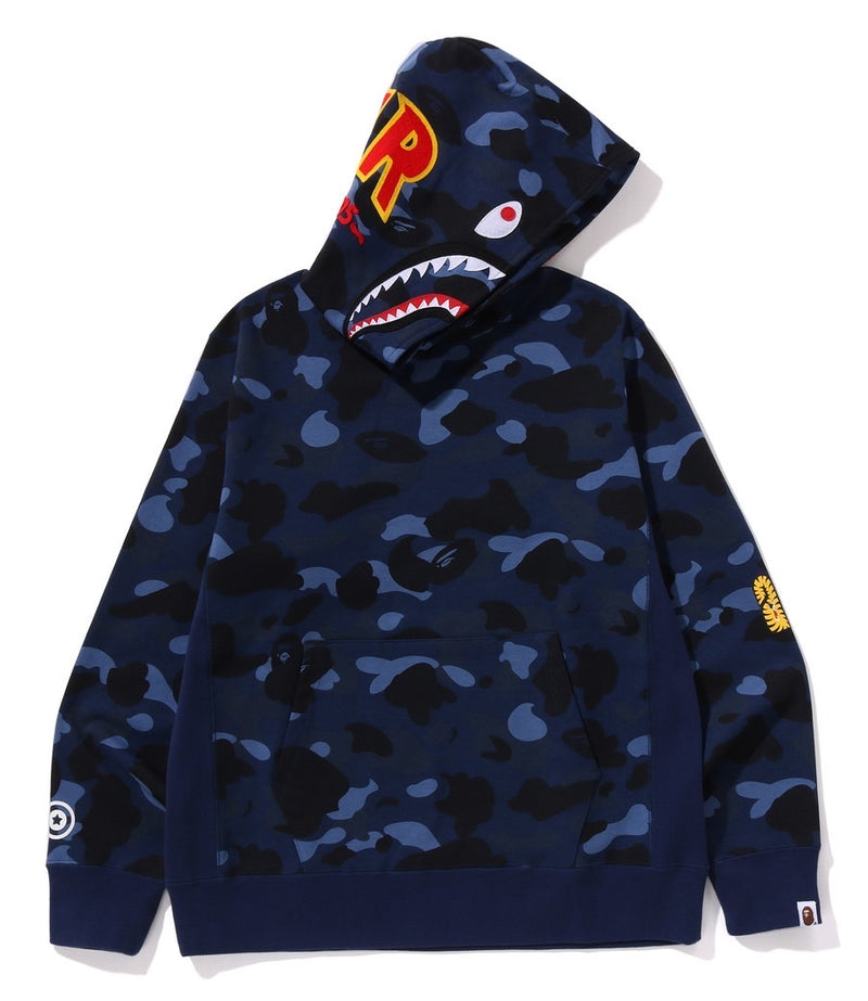 A BATHING APE COLOR CAMO 2ND SHARK PULLOVER HOODIE