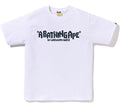 A BATHING APE WILD LEOPARD PATTERN PRIMITIVE LOGO TEE