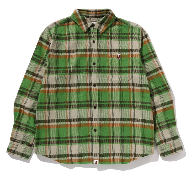 A BATHING APE BAPE CHECK SHIRT