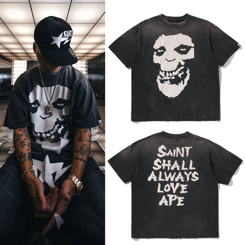 A BATHING APE BAPE x SAINT MXXXXXX S.S.A.L.A TEE - happyjagabee store