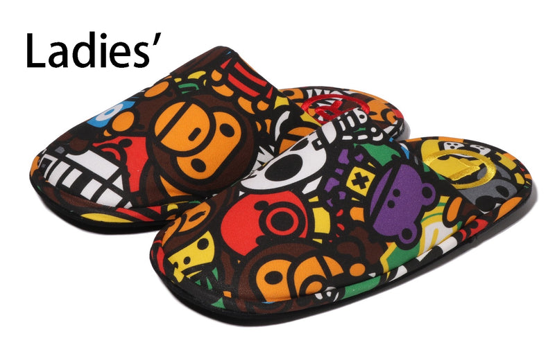 A BATHING APE Ladies' MILO ALL SAFARI SLIPPERS