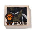A BATHING APE BAPE KIDS 1ST CAMO COLLEGE BABY GIFT SET