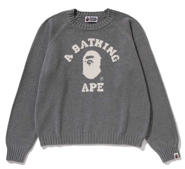 A BATHING APE Ladies' COLLEGE KNIT SWEATER