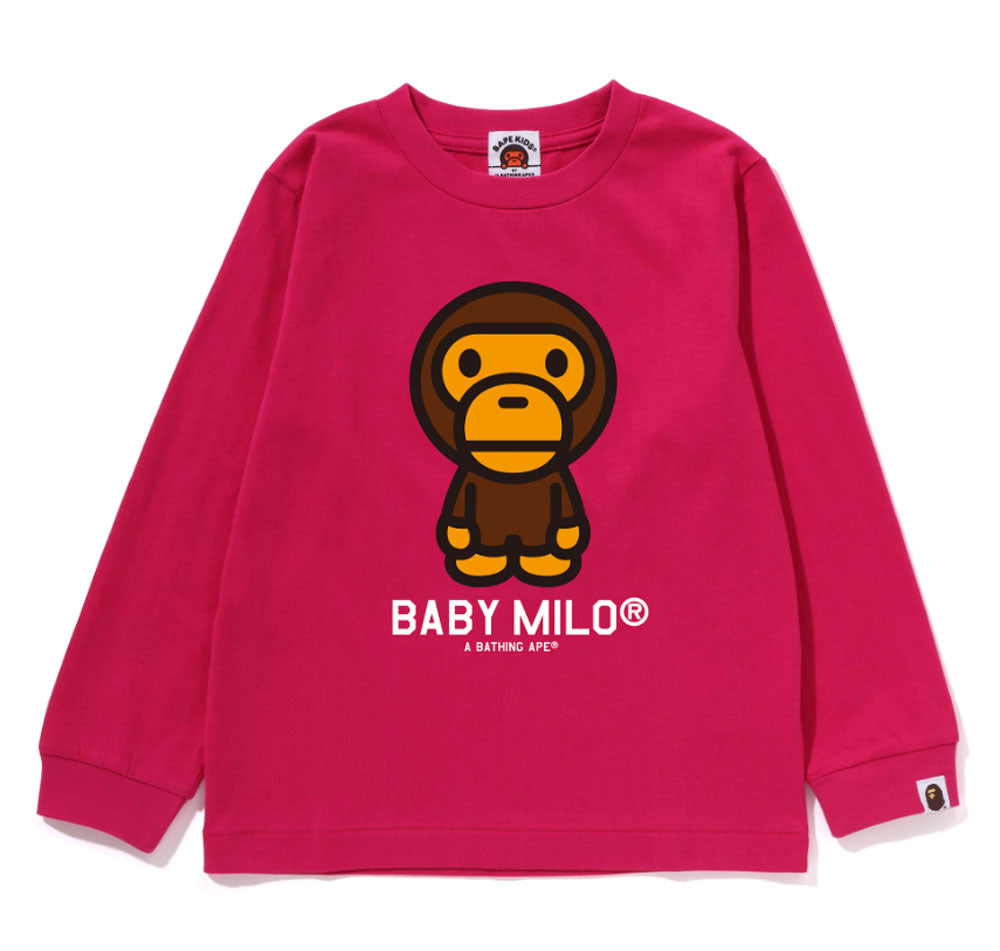 A BATHING APE BAPE KIDS BABY MILO L/S TEE – happyjagabee store