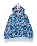 A BATHING APE ABC CAMO DOUBLUE SHARK FULL ZIP HOODIE
