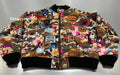 A BATHING APE HYBRID CAMO MULTI BADGE PADDED MA-1 JACKET