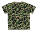 A BATHING APE BAPE KIDS ABC CAMO APE & MILO ONE POINT TEE