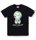 A BATHING APE Ladies' SCREEN CAMO BABY MILO TEE