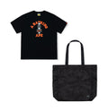 A BATHING APE BAPE x PORTER TEE & TOTE SET