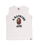 A BATHING APE BAPE KIDS COLLEGE TANK TOP