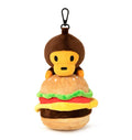 A BATHING APE BABY MILO STORE BABY MILO PLUSH DOLL BURGER TOTE BAG