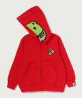 A BATHING APE BAPE KIDS BABY MILO DINOSAURS ZIP HOODIE