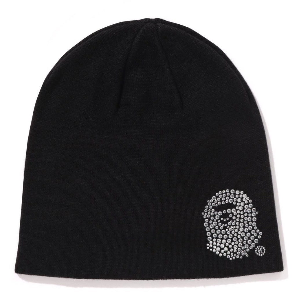 A BATHING APE Ladies' CRYSTAL APE HEAD BEANIE – happyjagabee