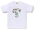 A BATHING APE MAP CAMO COLLEGE MILO TEE