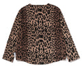 A BATHING APE BAPE BY KAZUKO KURAISHI LEOPARD JACQUARD ZIP CARDIGAN