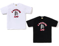 A BATHING APE TIGER SHARK JAPANESE LETTER TEE