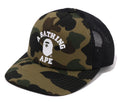 A BATHING APE 1ST CAMO COLLEGE MESH CAP
