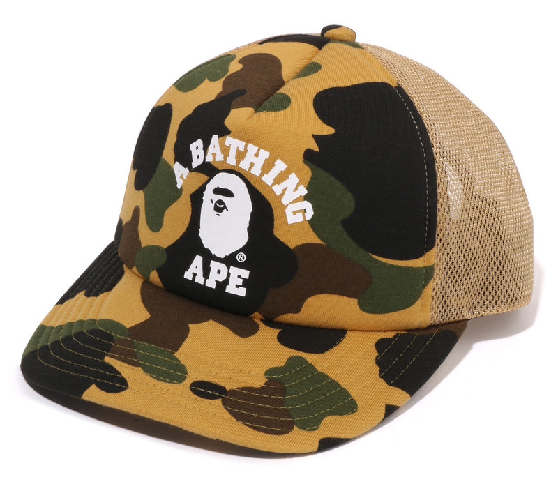 A BATHING APE 1ST CAMO COLLEGE MESH CAP