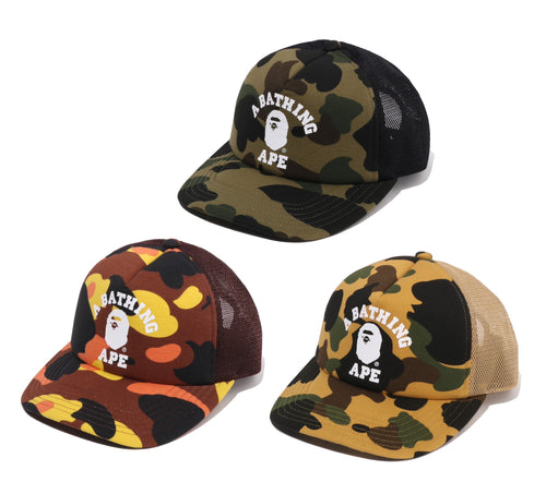 A BATHING APE 1ST CAMO COLLEGE MESH CAP