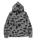 A BATHING APE HEATHER GRAY CAMO PULLOVER HOODIE