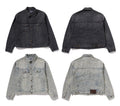 A BATHING APE LINE CAMO JACQUARD DENIM JACKET