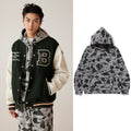 A BATHING APE HEATHER GRAY CAMO PULLOVER HOODIE