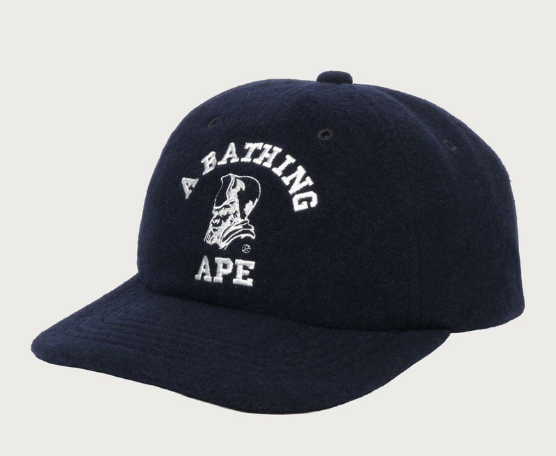 A BATHING APE GENERAL WOOL PANEL CAP