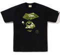 A BATHING APE MULTI PIXEL CAMO MAD APE FACE TEE