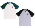 A BATHING APE COLLEGE RAGLAN TEE