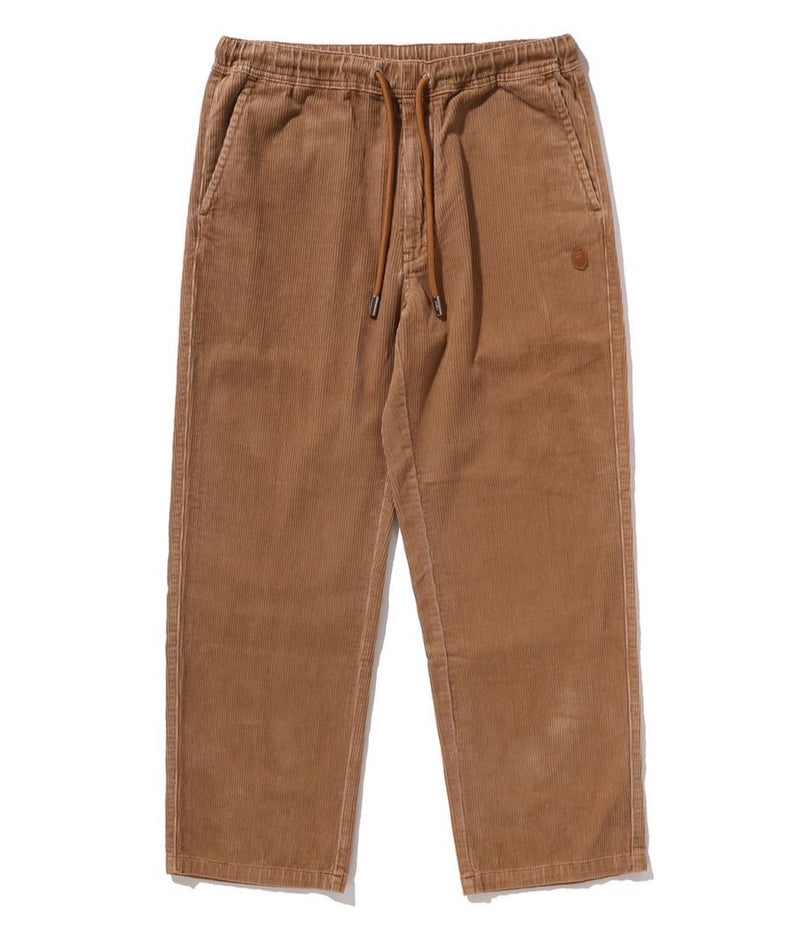 A BATHING APE ONE POINT HEAVY WASHED CORDUROY RELAXED FIT EASY PANTS