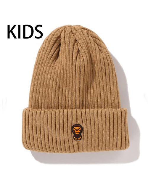 A BATHING APE BAPE KIDS BABY MILO ONE POINT KNIT CAP