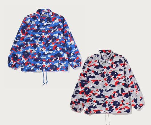 A BATHING APE STA STRIKE CAMO COACH JACKET