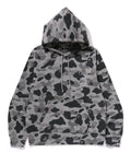 A BATHING APE HEATHER GRAY CAMO PULLOVER HOODIE