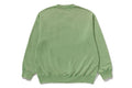 A BATHING APE GARMENT DYE BABY MILO RELAXED FIT CREWNECK SWEAT SHIRT
