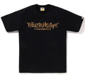 A BATHING APE WILD LEOPARD PATTERN PRIMITIVE LOGO TEE