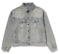 A BATHING APE LINE CAMO JACQUARD DENIM JACKET